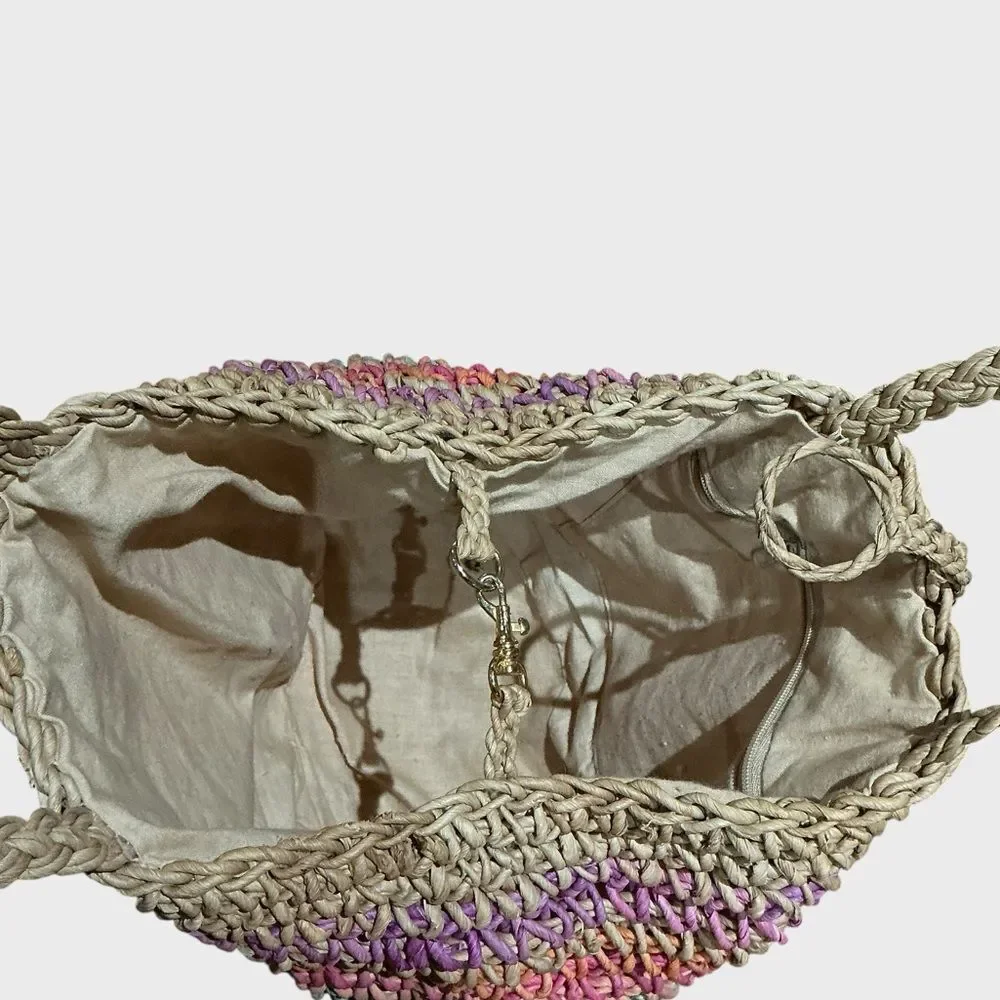 Jute Tote Hobo Bag Purse